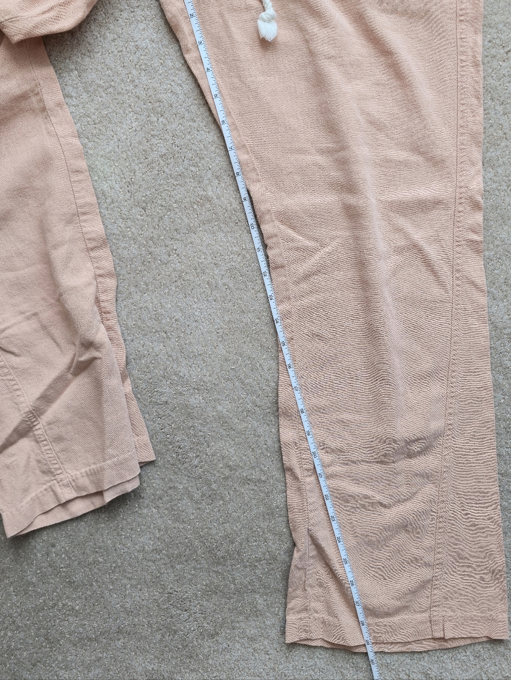 Roxy Oceanside linen-blend beach pants flared leg CULOTTES - Picture 6 of 8